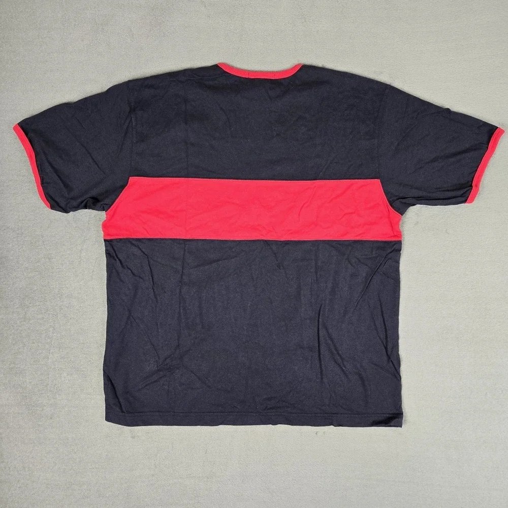Vintage Banana Republic‎ Shirt Mens Large Blue Red Logo USA Made 80s NWT *READ